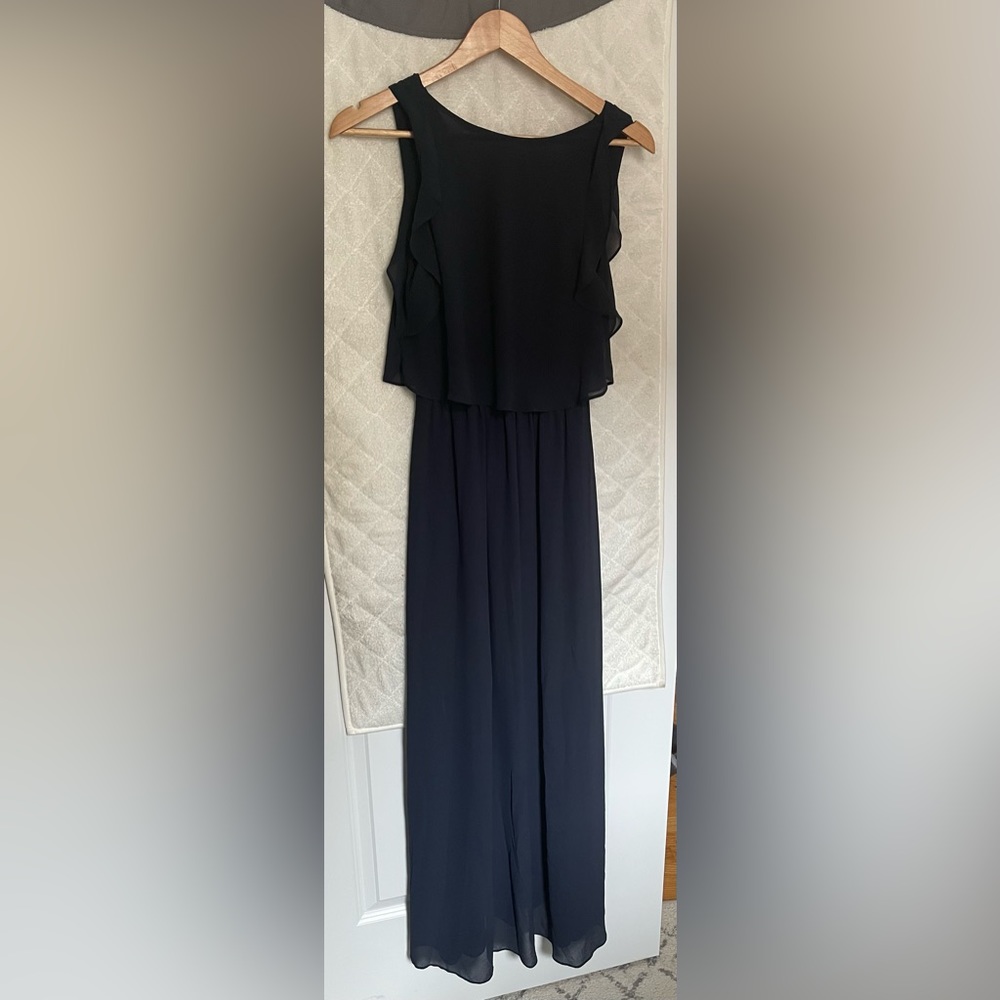 Navy blue maxi dress